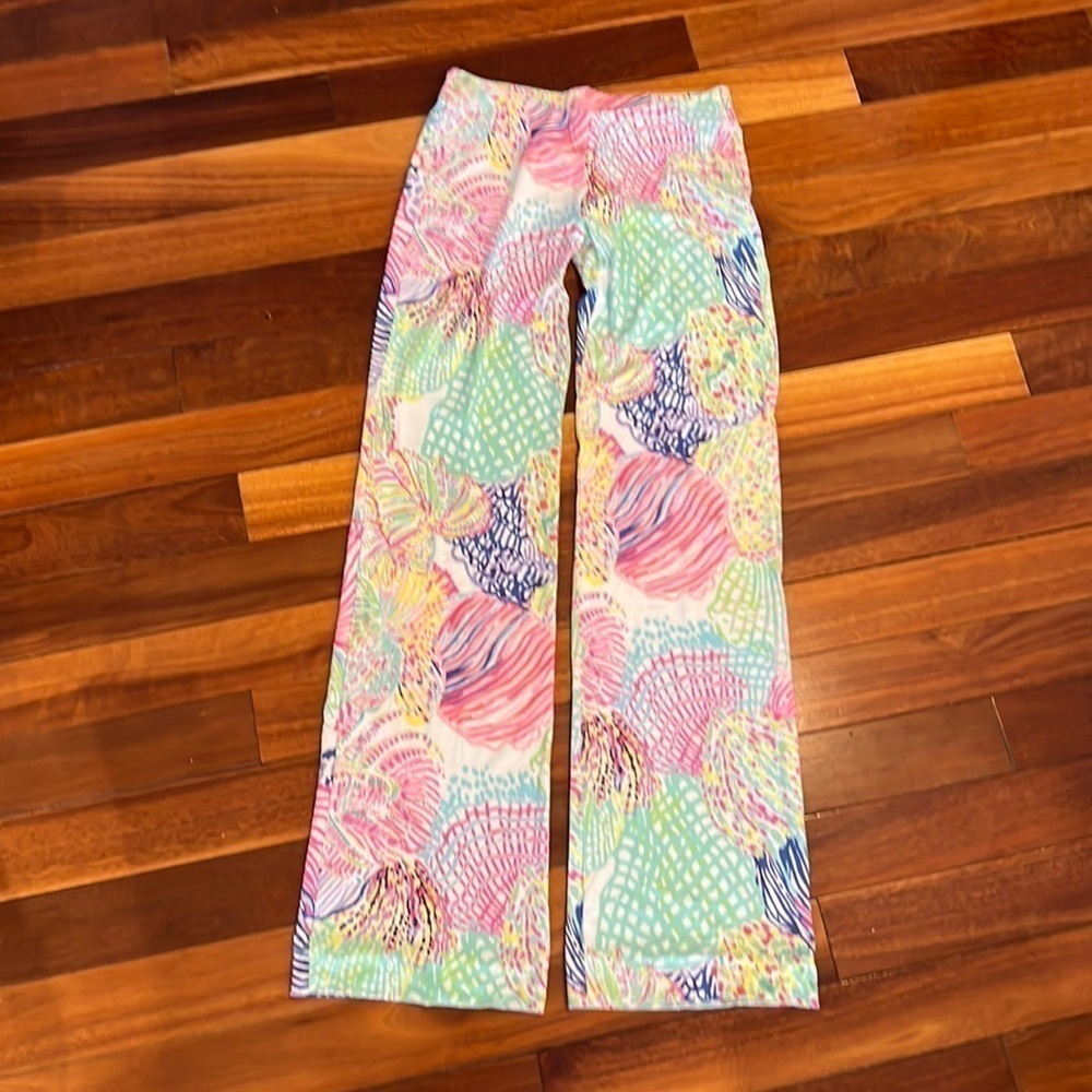 🌸 Lilly Pulitzer Georgia May Palazzo Stretch Pants Size XS